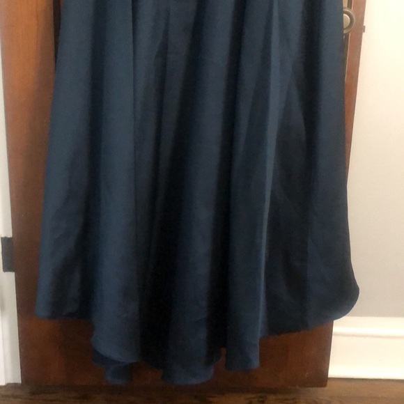 XSCAPE Sweetheart-Neck High-Low Ballgown Navy Blue - Picture 7 of 8